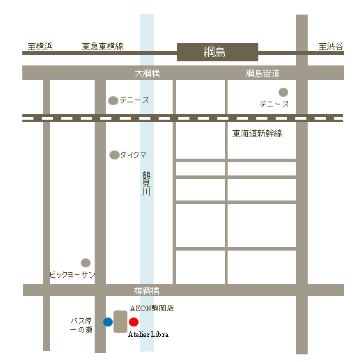 アトリエリブラ地図